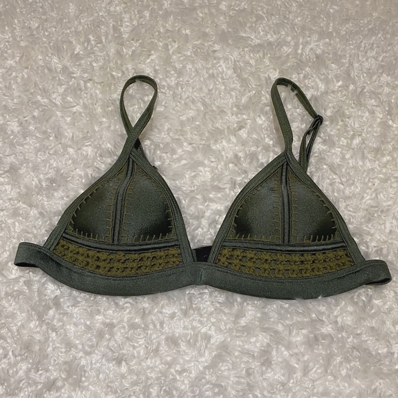 Triangl - Top - Small - Bikini - Swimsuit - Green - Picture 1 of 7
